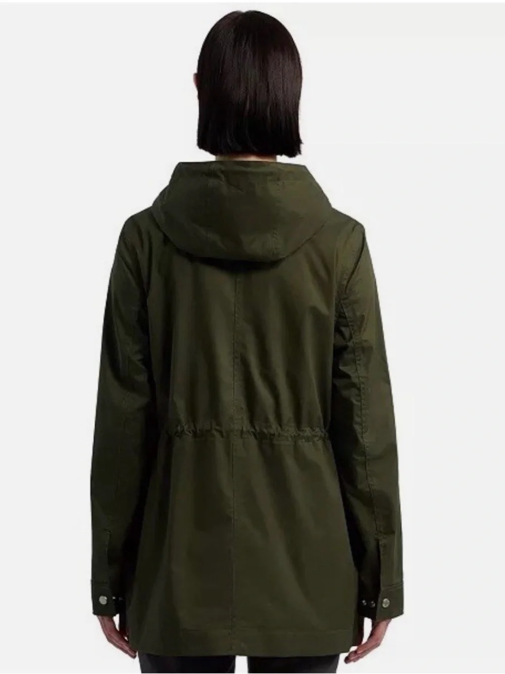 Hunter Women's Hooded Coat in Olive - Picture 3 of 15